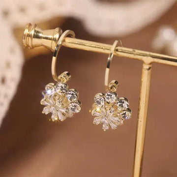 New Flower Short Earrings Sweet Fashion ( UAE Delivery Time: 1-3 Days )