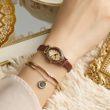 Oval Belt Quartz Waterproof Fashion Watch ( UAE Delivery Time: 1-3 Days )